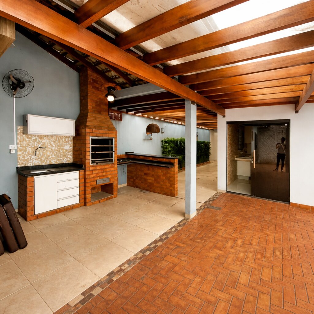 Piscina, área gourmet e casa mobiliada: more com conforto no Jardim Dias I !
