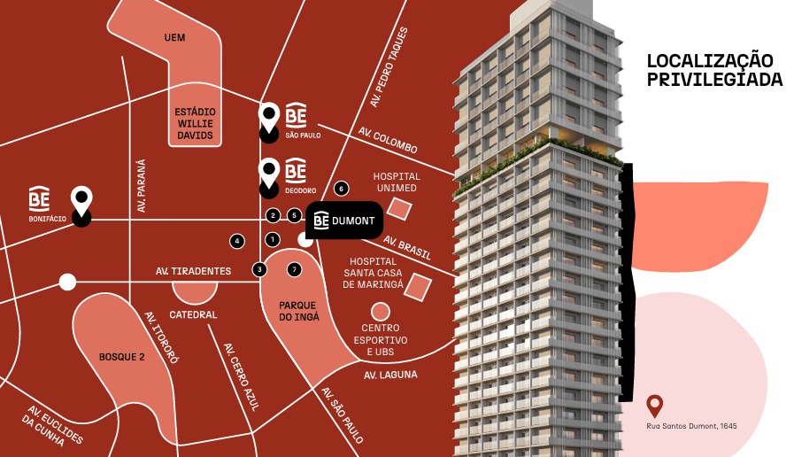 Loft com 1 Quarto, 33 m² e 1 Vaga na Zona 01 - Maringá/PR